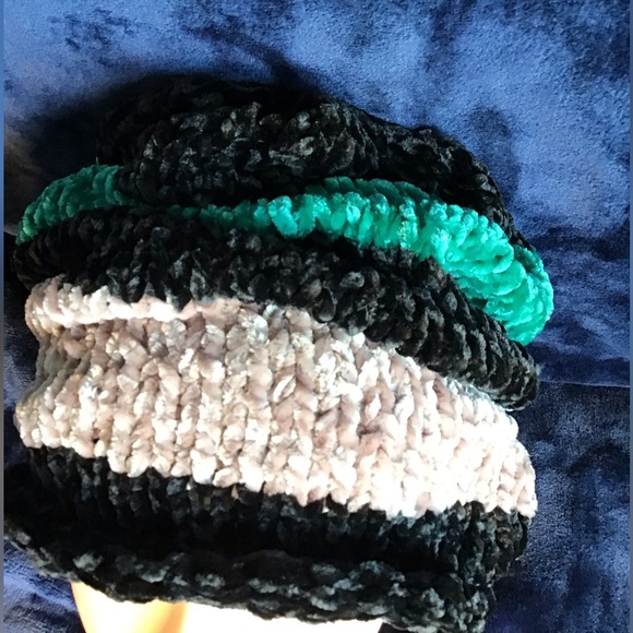 Stylish Multicolor Knit Chenille Beanie - Picture 5 of 6